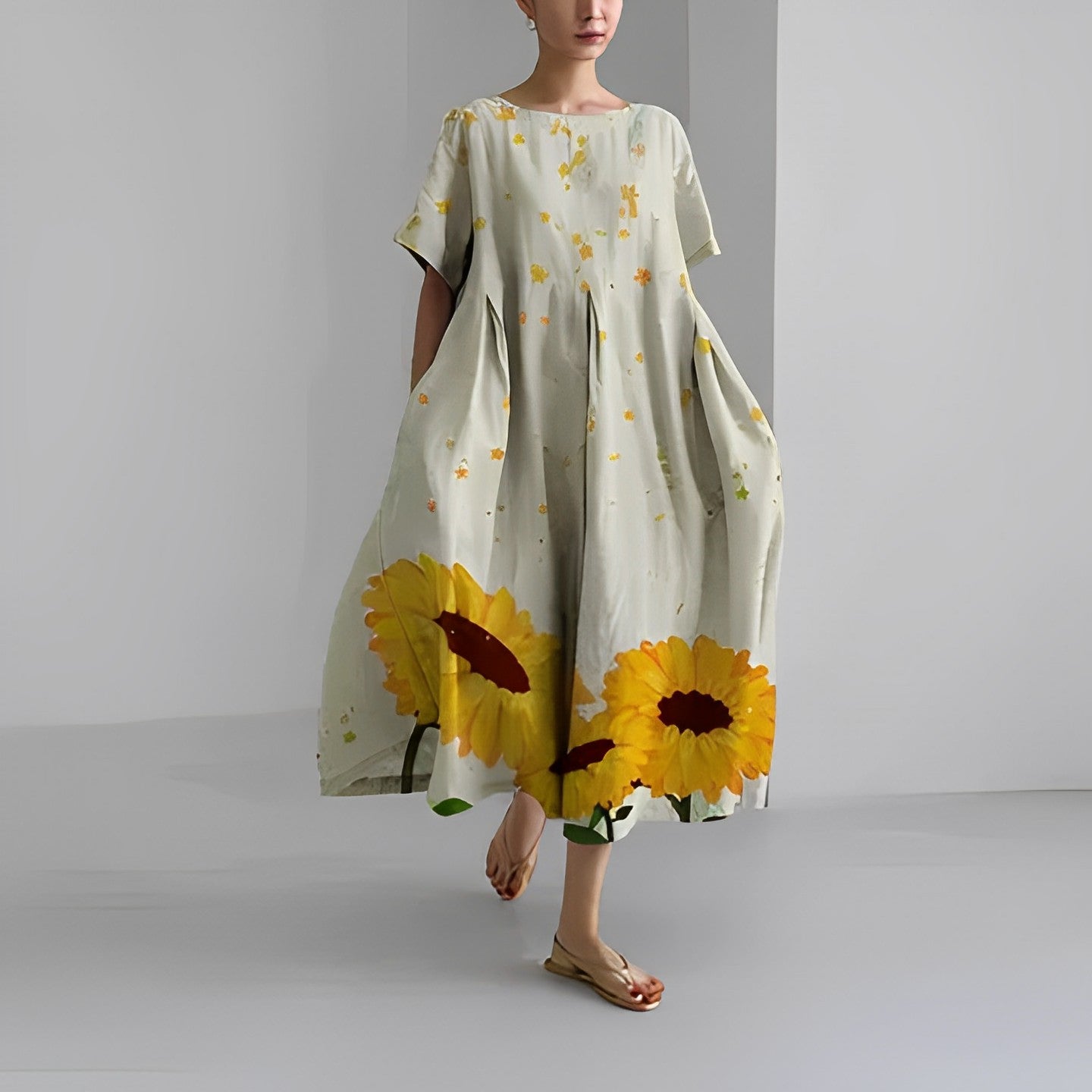 Claire – Vestido bohemio con estampado floral