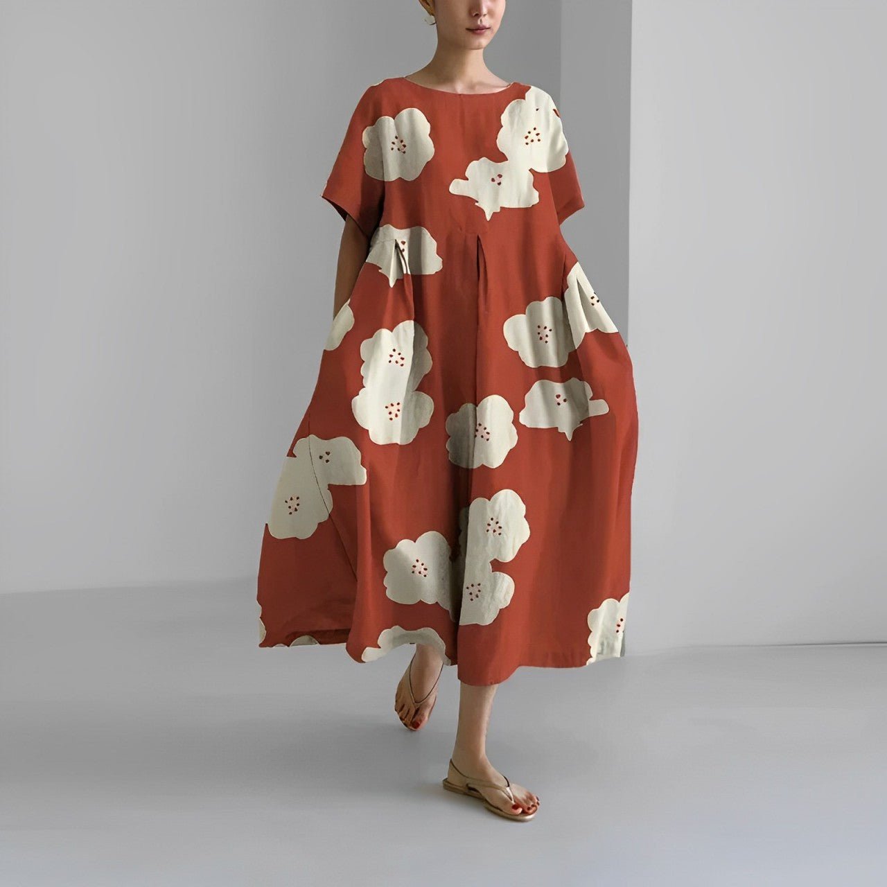 Claire – Vestido bohemio con estampado floral