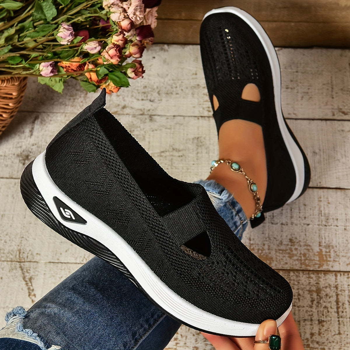 AYSHA – Zapatos cómodos sin cordones + plantillas GRATIS