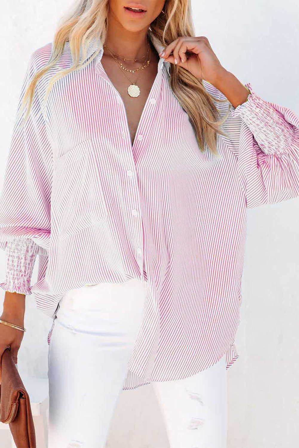 CAMISA OVERSIZE DE RAYAS n.624981