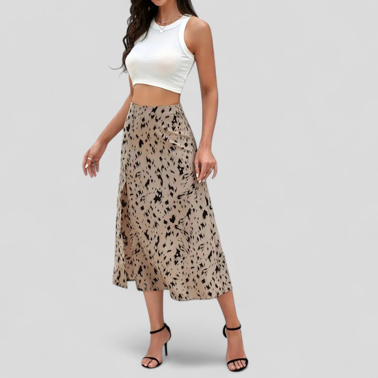 FALDA MIDI ESTAMPADA n.04176