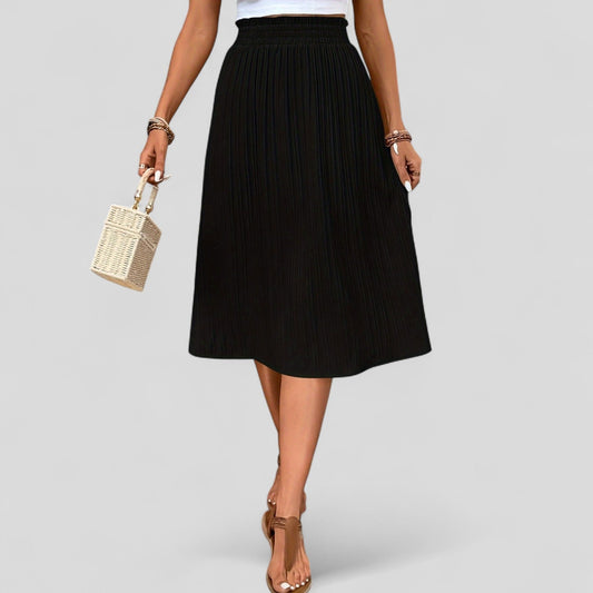 FALDA MIDI PLISADA