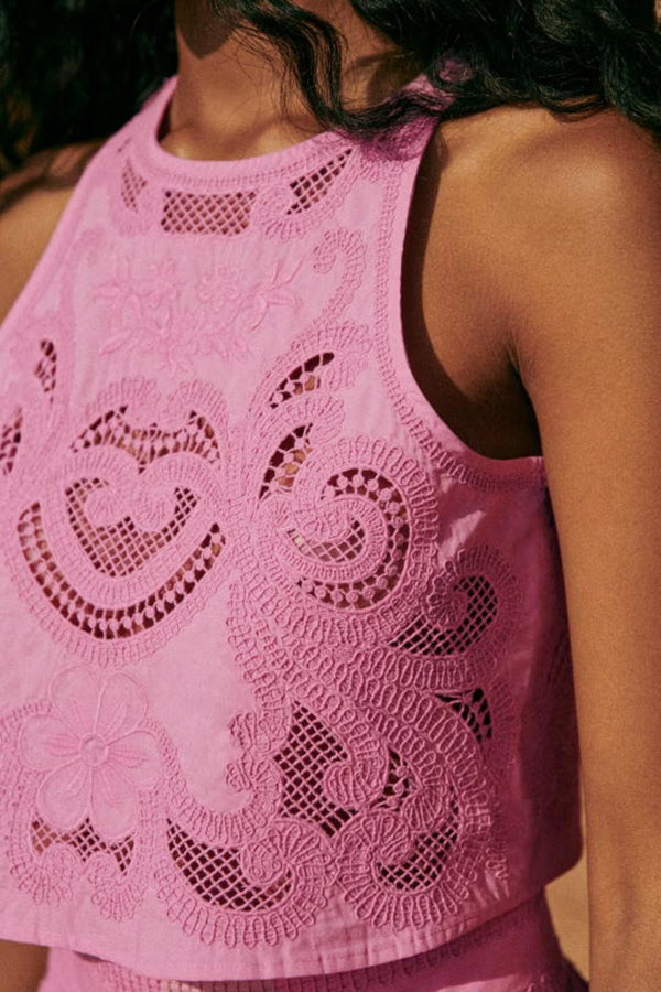 Olympe™ | Conjunto de encaje con falda abierta
