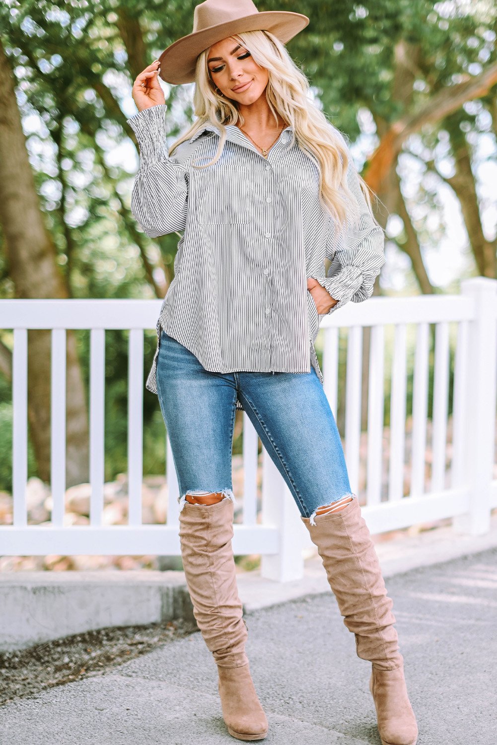 CAMISA OVERSIZE DE RAYAS n.624981