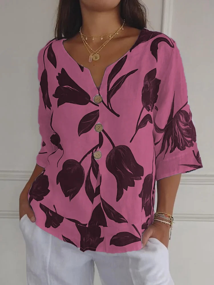 BLUSA FLORAL VINTAGE n.472918