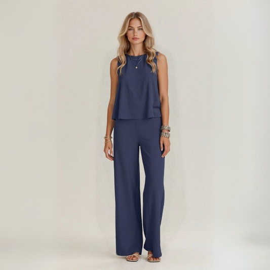 Irene – Conjunto sin mangas de lino