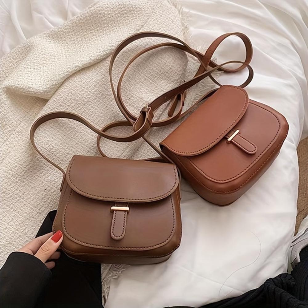Amelia – Bolso bandolera retro de piel