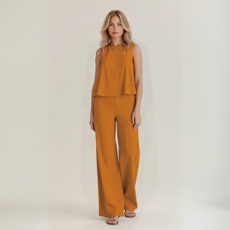 Irene – Conjunto sin mangas de lino