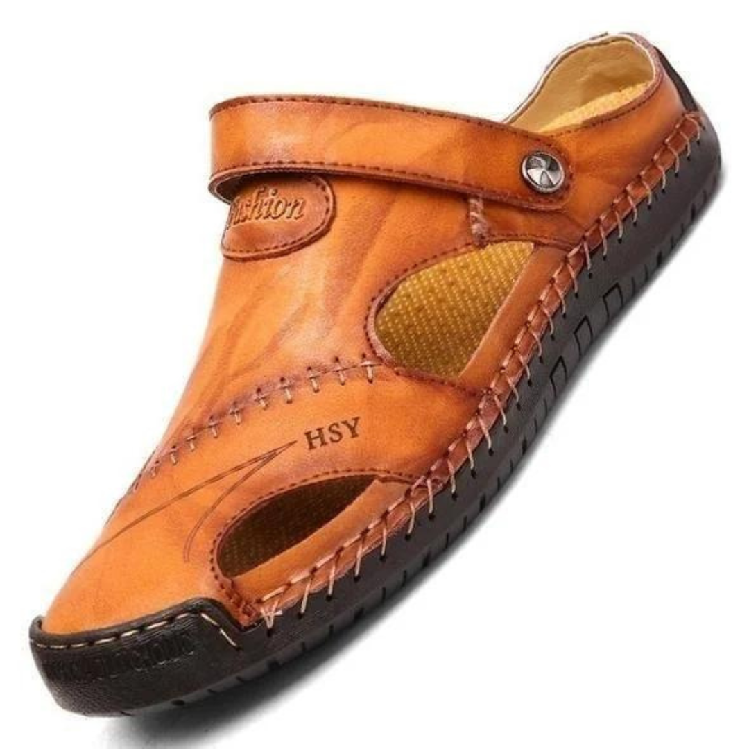 Taurus – Sandalias cerradas de piel suave y transpirable para hombre