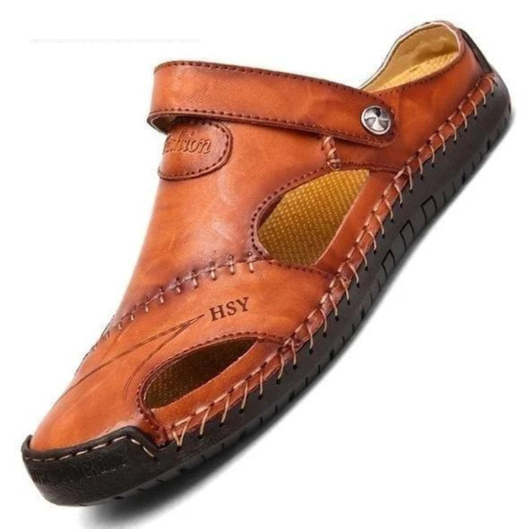 Taurus – Sandalias cerradas de piel suave y transpirable para hombre