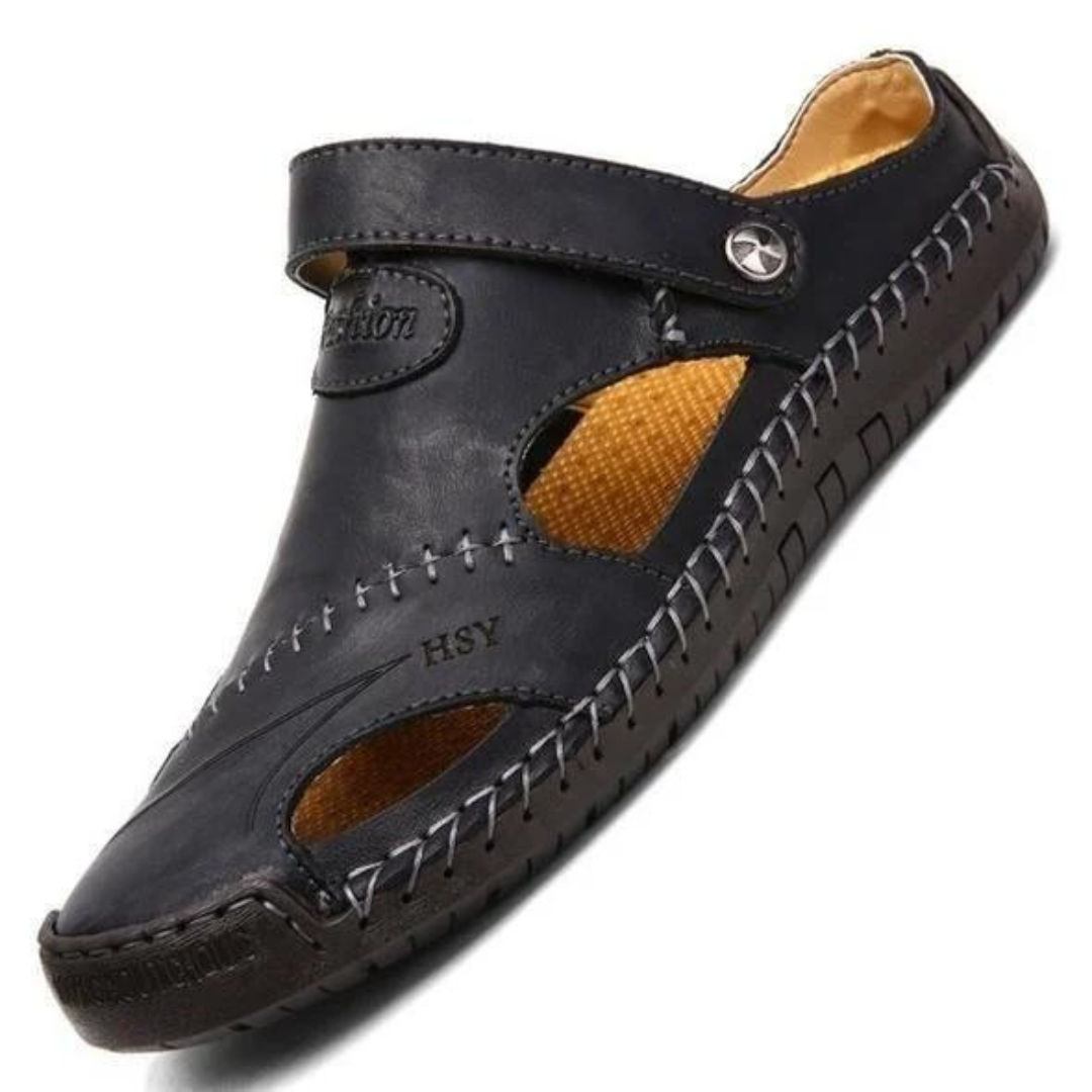 Taurus – Sandalias cerradas de piel suave y transpirable para hombre
