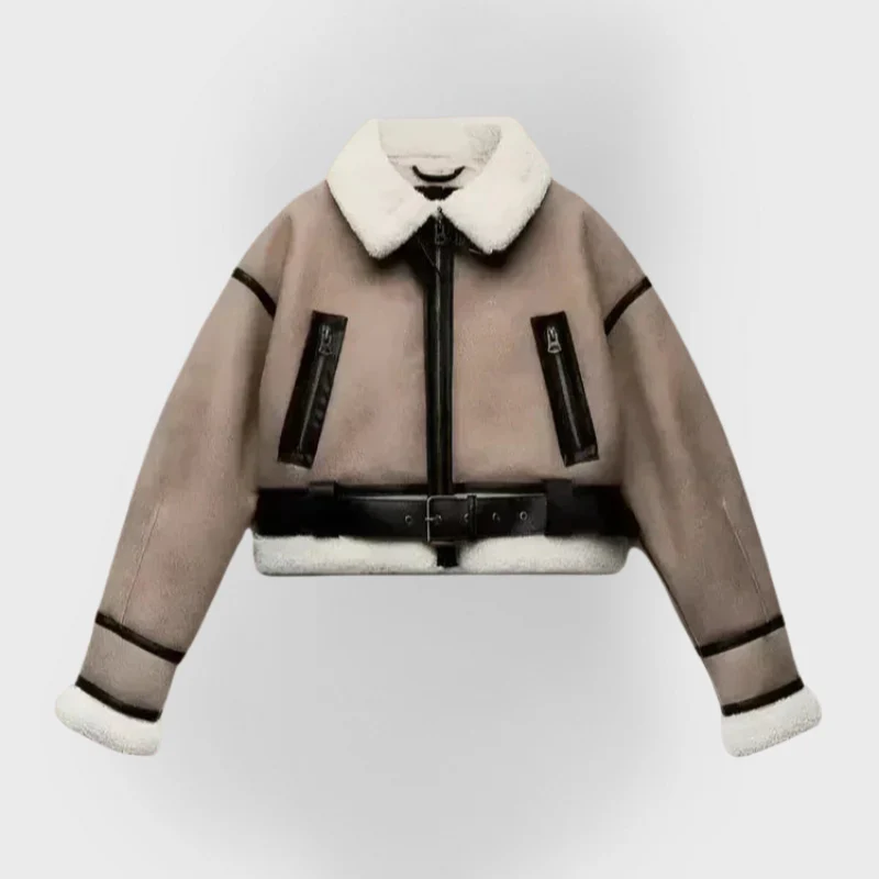 AMERICANA DE PIEL CON BORREGUILLO n.55425