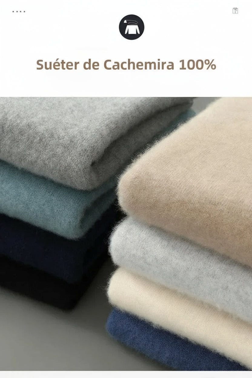 SUÉTER DE CACHEMIRA 100%