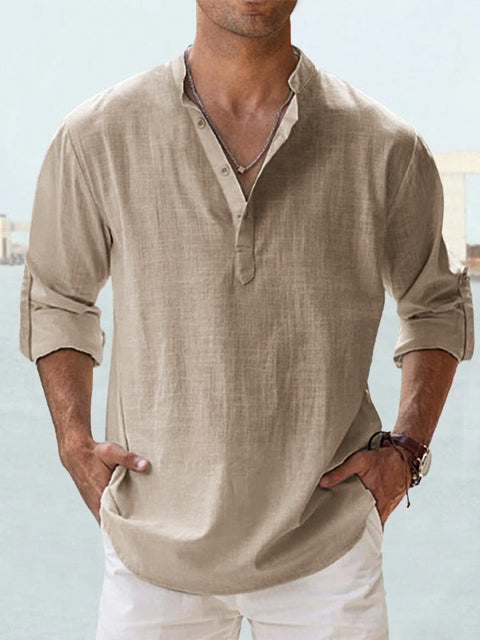 Givalli – Camisa casual de lino premium