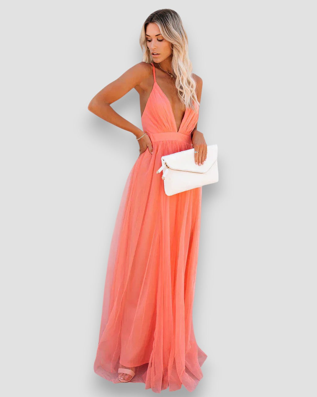 Lea – Vestido largo elegante y cómodo