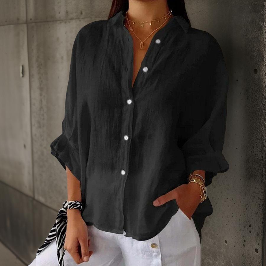 Julian – Blusa elegante de lino para mujer
