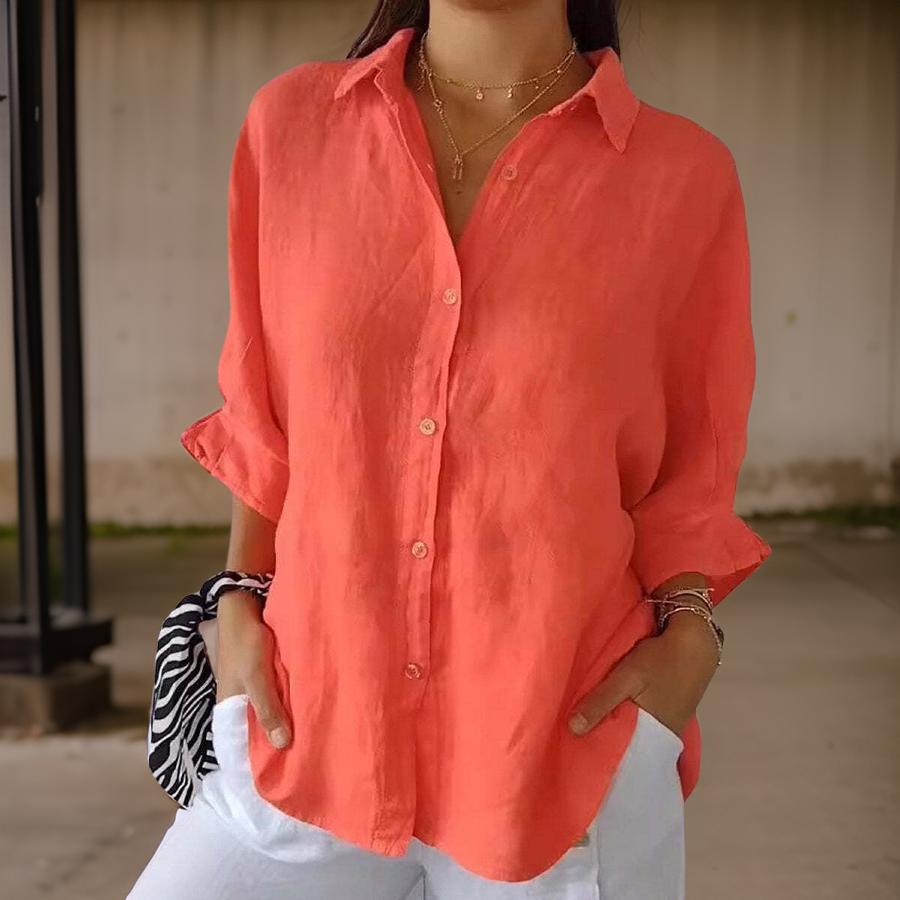 Julian – Blusa elegante de lino para mujer