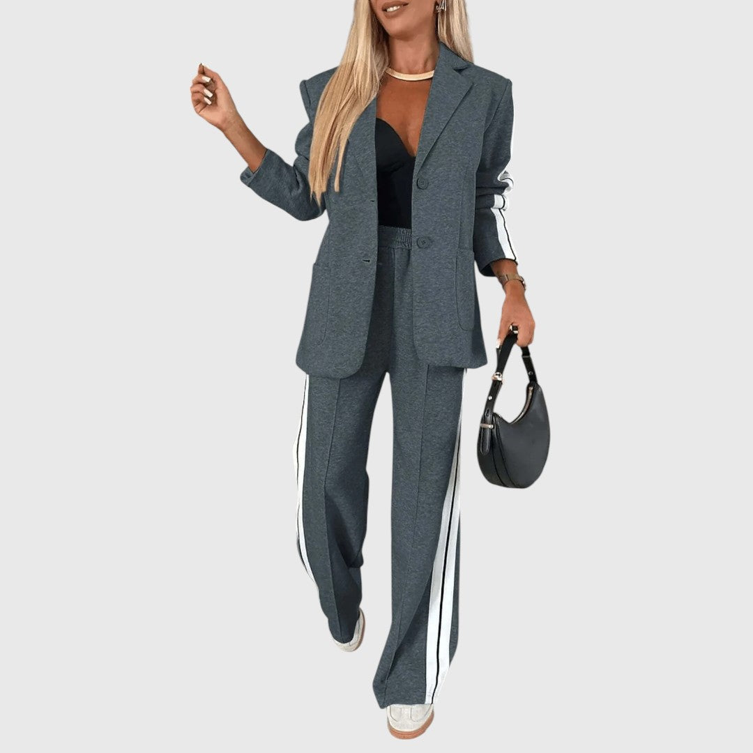 Ady – Conjunto Estilo Relax con Rayas para Mujer
