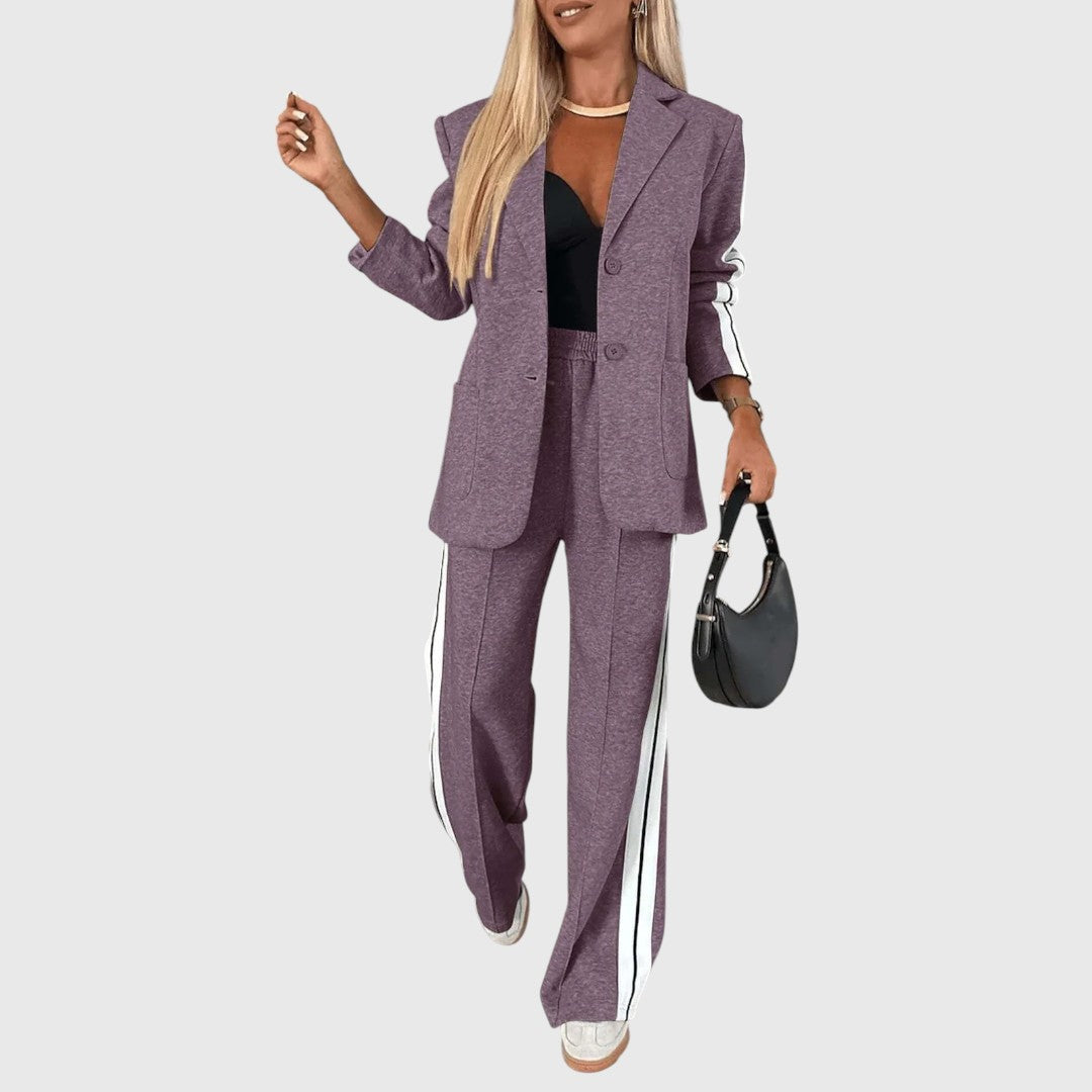 Ady – Conjunto Estilo Relax con Rayas para Mujer