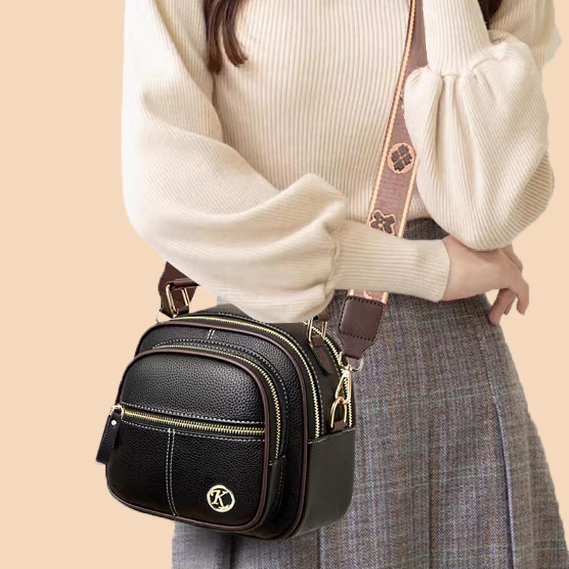 Isabella – Bolso Bandolera de Cuero Clásico
