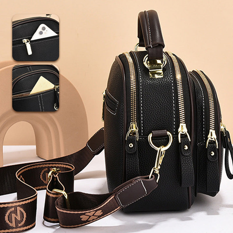 Isabella – Bolso Bandolera de Cuero Clásico