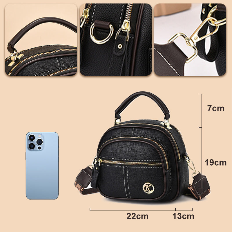 Isabella – Bolso Bandolera de Cuero Clásico