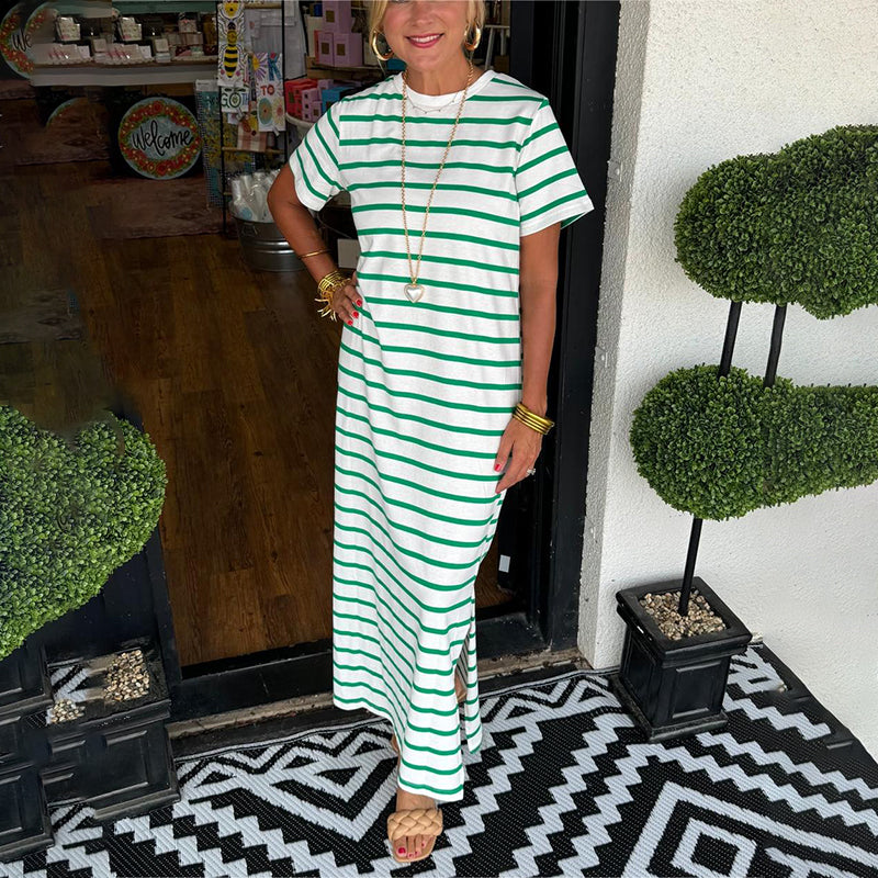 Sara – Vestido largo a rayas