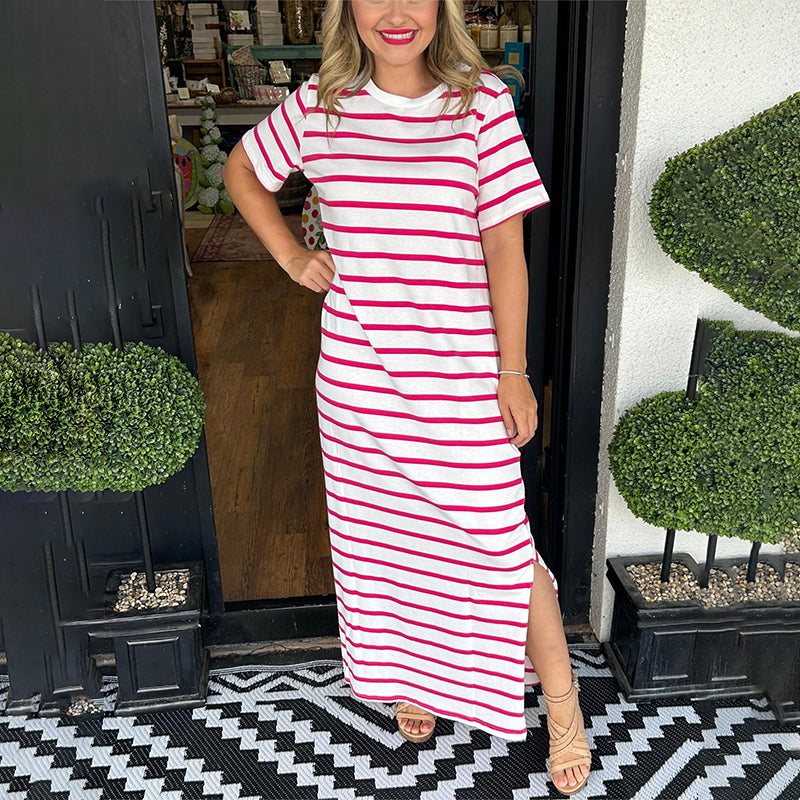 Sara – Vestido largo a rayas