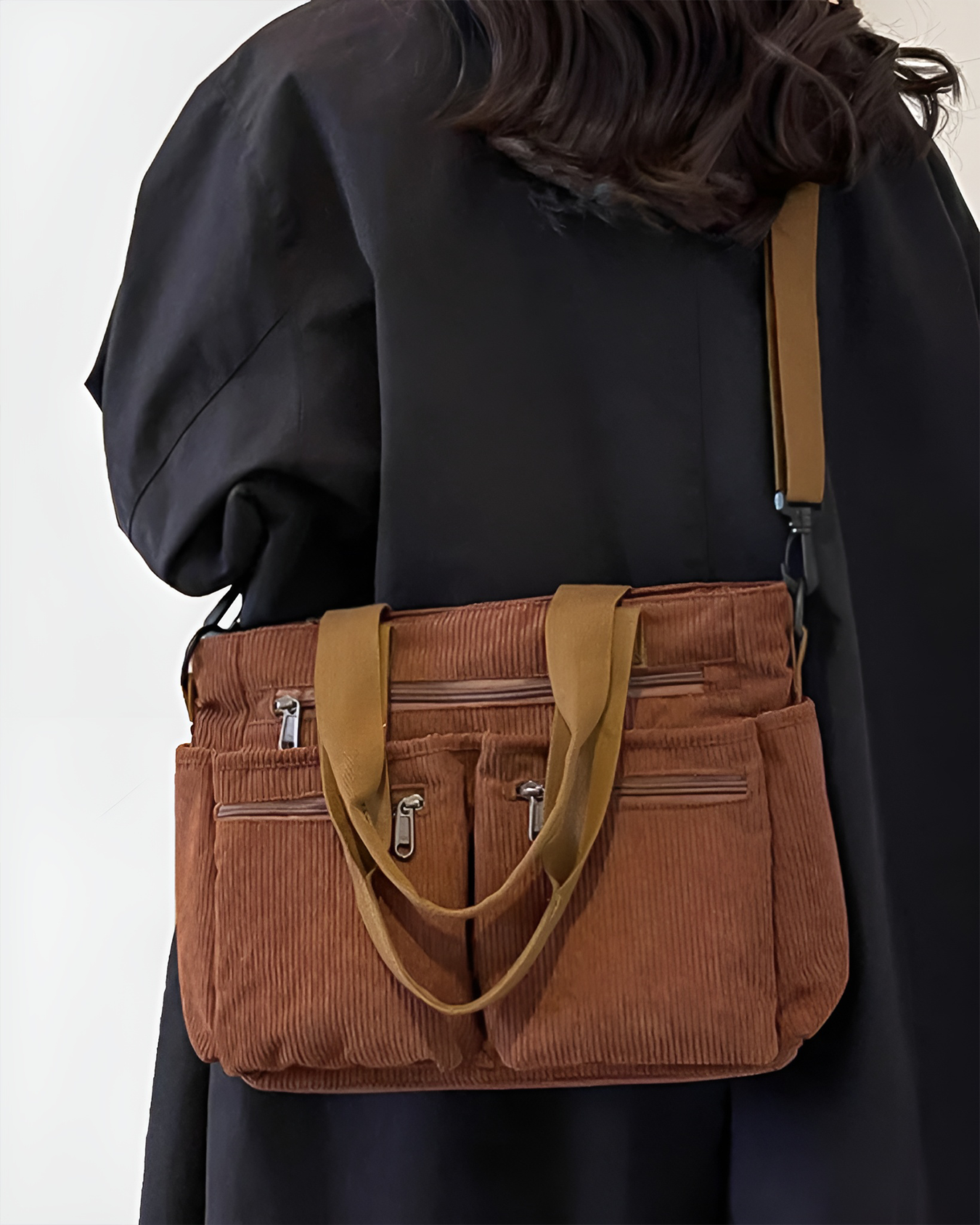 Urban Cord Tote Bag – Estilo funcional para el día a día