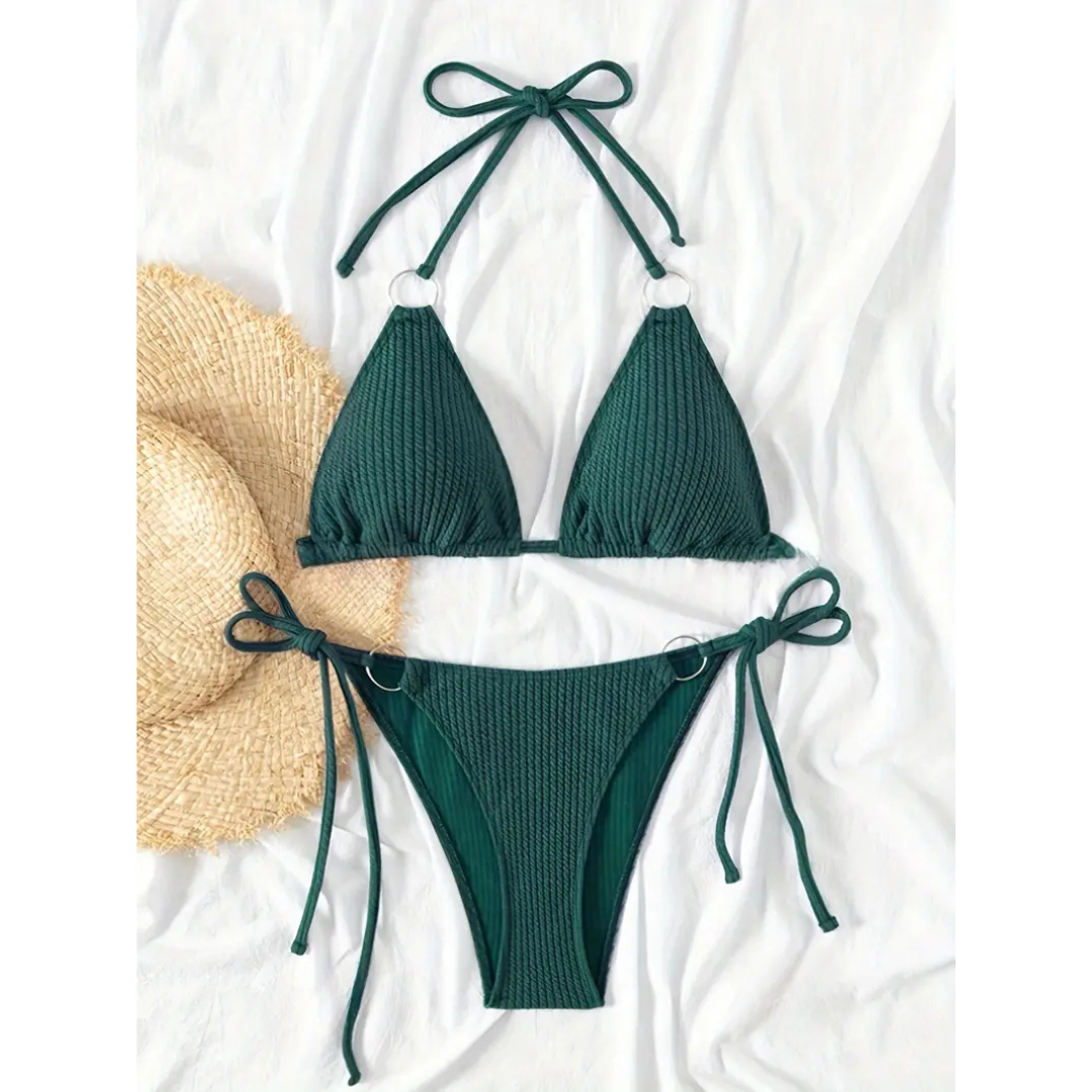 Ribbed Luxe – Bikini de diseño acanalado y elegante