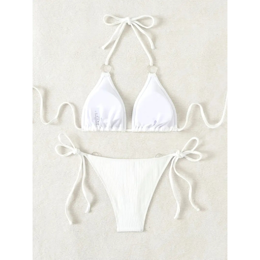 Ribbed Luxe – Bikini de diseño acanalado y elegante