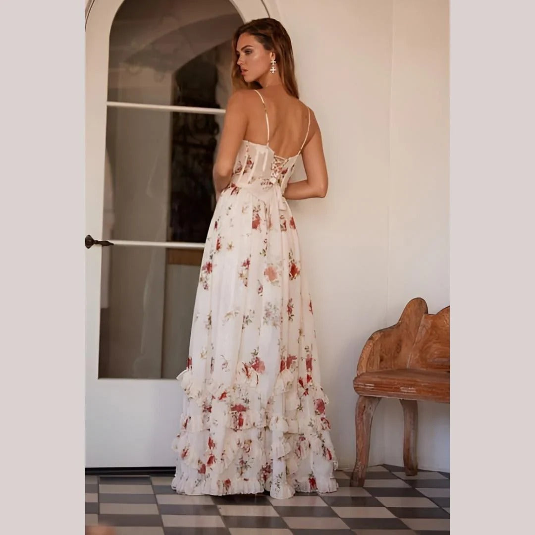 Sonia | Vestido floral con escote en V