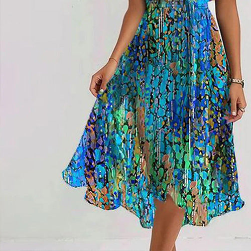 Florence – Vestido Midi Especial de Manga Corta para Mujer