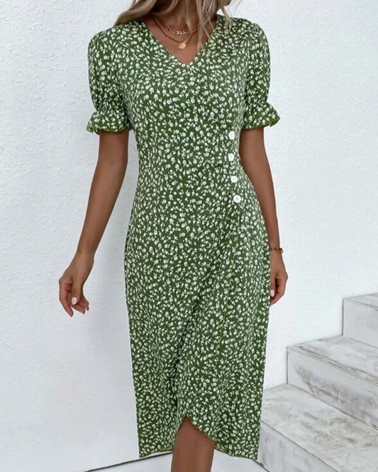 Gloria – Vestido floral con encanto vintage