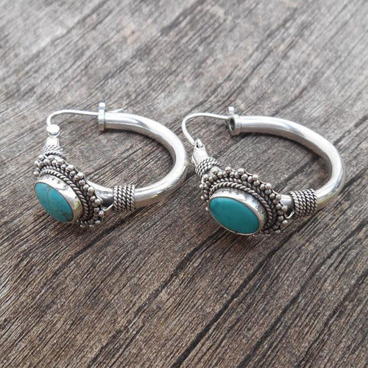VINTAGE TURQUESA™ | PENDIENTES ESTILO BOHEMIO
