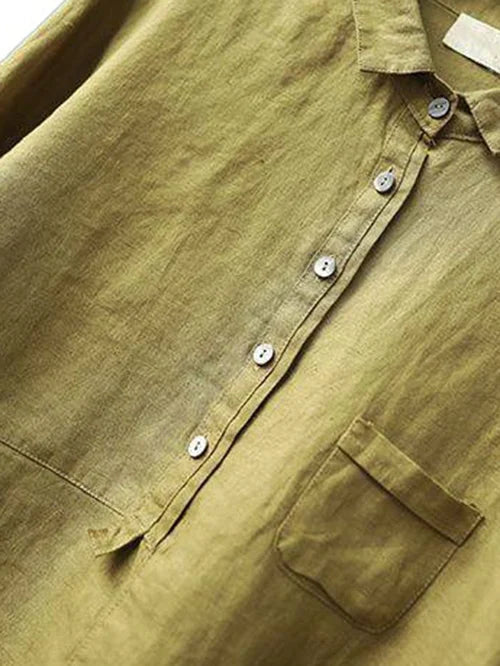 Rhea – Camisa de lino para mujer con estilo atemporal