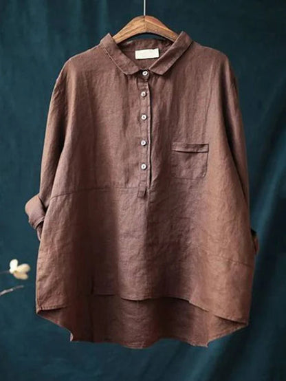 Rhea – Camisa de lino para mujer con estilo atemporal