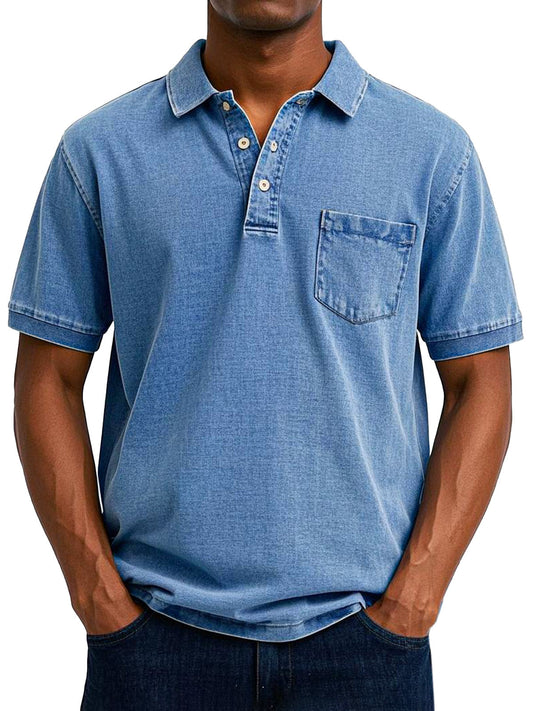 William – Polo Casual con Estilo Vintage para Hombre