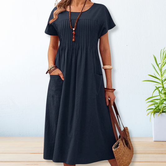 DAFFNE – VESTIDO LARGO CON BOLSILLOS
