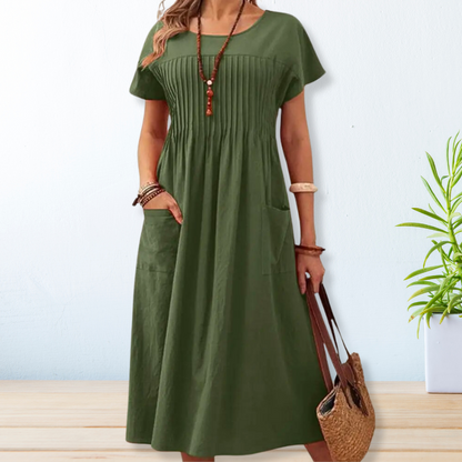 DAFFNE – VESTIDO LARGO CON BOLSILLOS
