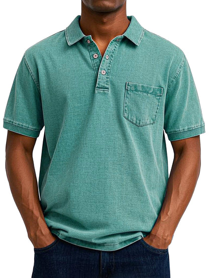 William – Polo Casual con Estilo Vintage para Hombre