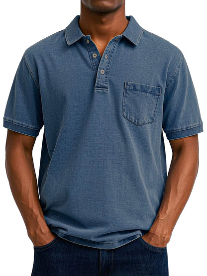 William – Polo Casual con Estilo Vintage para Hombre