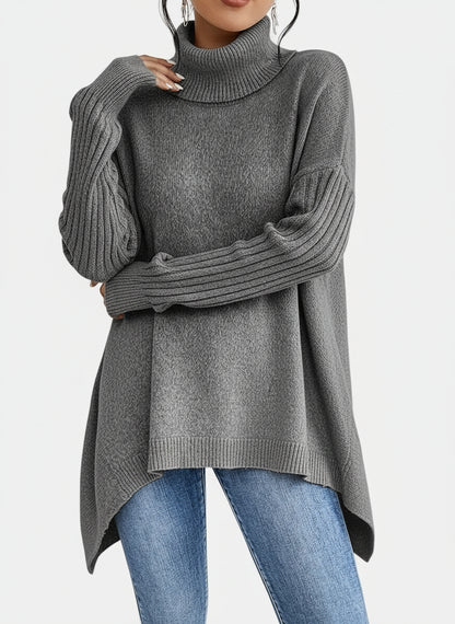 SUÉTER DE CUELLO ALTO LARGO™ | CALIDEZ ELEGANTE