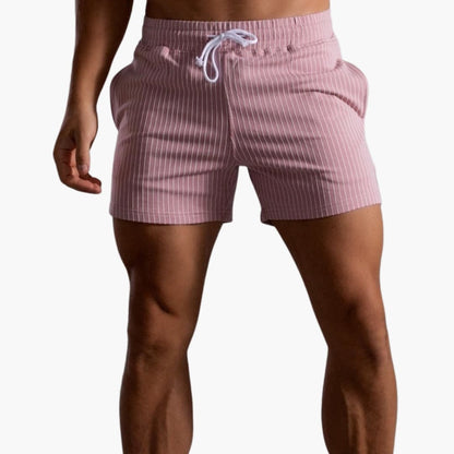 Shorts de Rayas con Cordón – Para Hombre con Estilo de Verano