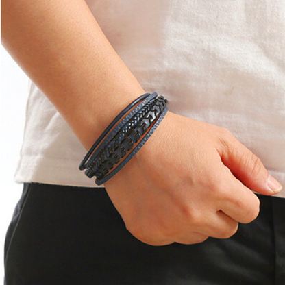 Brazalete Ragnar | Pulsera de Cuero Trenzado