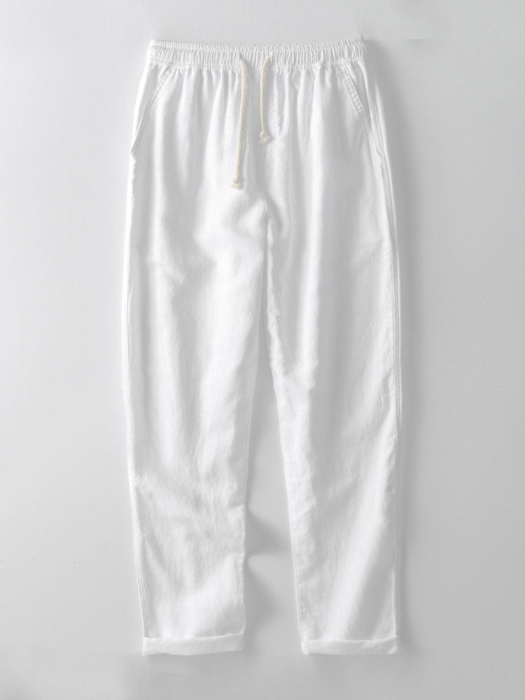 Leo – Conjunto Casual con Polo y Pantalón de Lino para Hombre