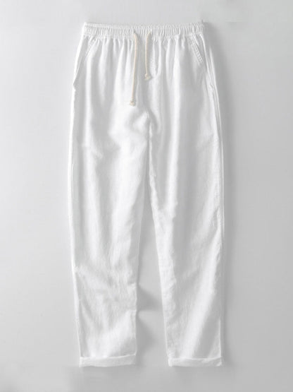 Leo – Conjunto Casual con Polo y Pantalón de Lino para Hombre