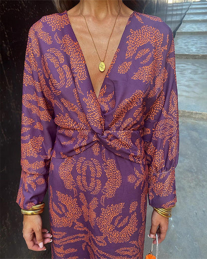 AKIRA– VESTIDO ELEGANTE DE ESCOTE EN V