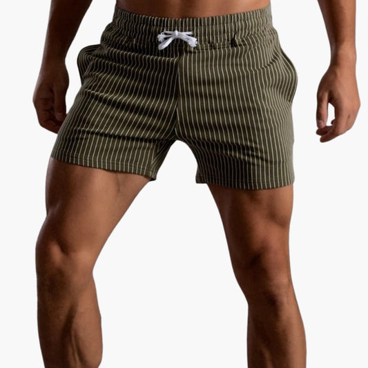 Shorts de Rayas con Cordón – Para Hombre con Estilo de Verano