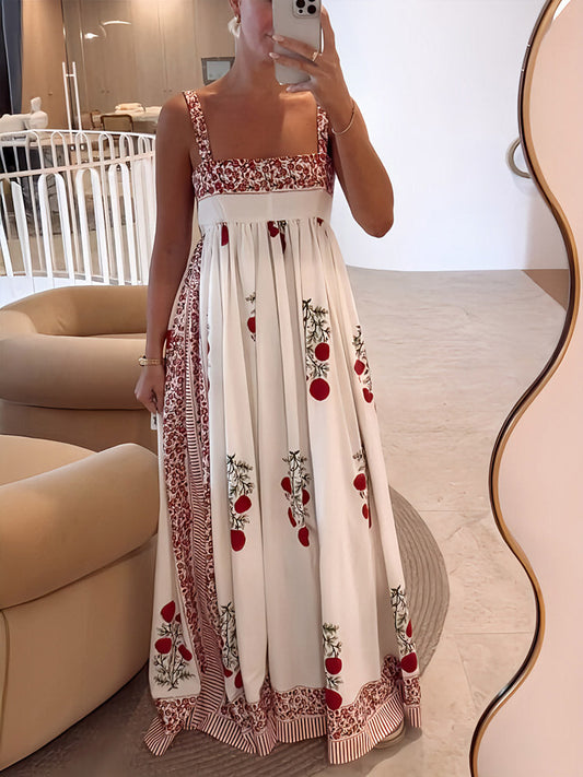 Katherine – Vestido maxi con estampado floral romántico